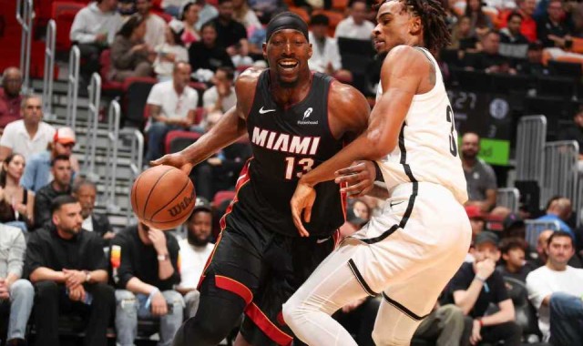 kaiyun sports-热火3人20+大胜送篮网9连败 阿德巴约23+9+6希罗22分